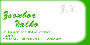 zsombor walko business card