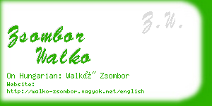 zsombor walko business card
